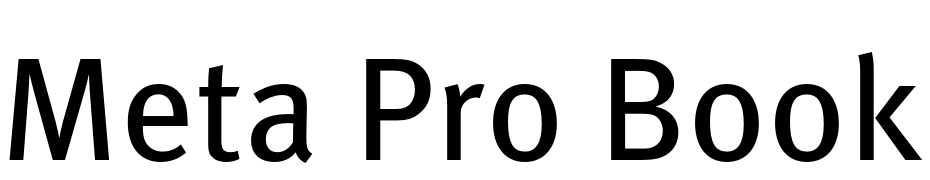 Meta Pro Book cкачати шрифт безкоштовно