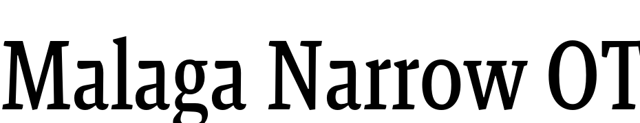 Malaga Narrow OT Reg Yazı tipi ücretsiz indir