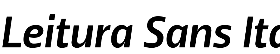 Leitura Sans Italic 3 Font Download Free