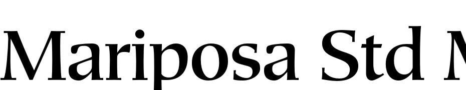 Mariposa Std Medium Font Download Free