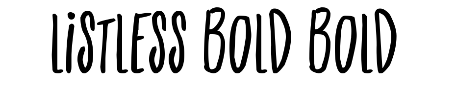 Listless Bold Bold Font Download Free