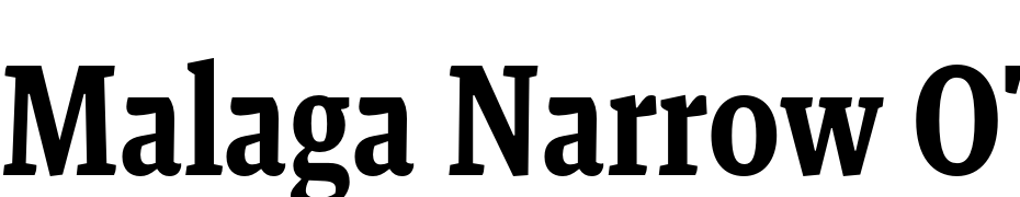 Malaga Narrow OT Med Font Download Free