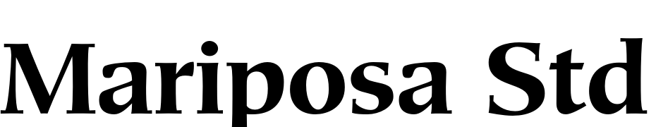 Mariposa Std Bold Font Download Free