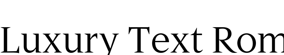 Luxury Text Roman Font Download Free