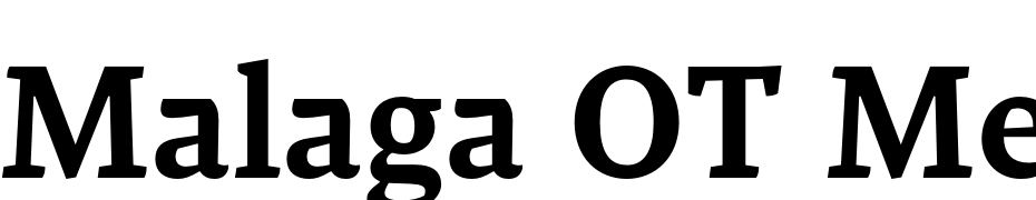 Malaga OT Med Font Download Free