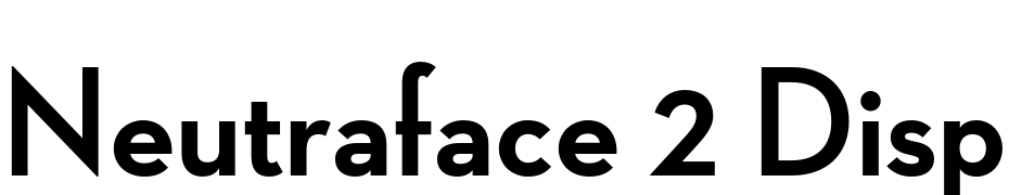 Neutraface 2 Display Bold Font Download Free