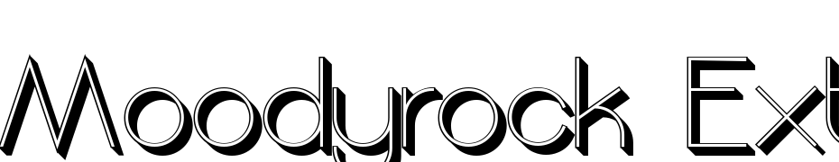 Moodyrock Extrude Font Download Free