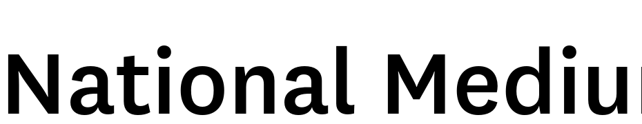 National Medium Font Download Free