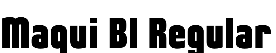 Maqui Bl Regular Font Download Free