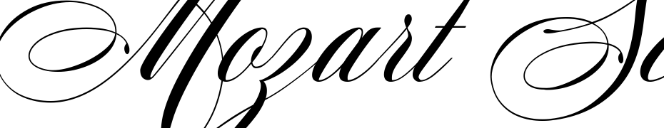 Mozart Script EXT Black Font Download Free