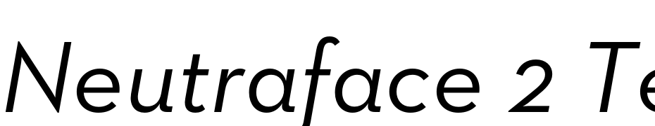 Neutraface 2 Text Book Italic Fuente Descargar Gratis