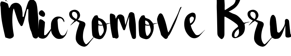 Micromove Brush Font Download Free