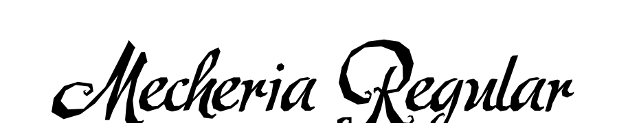 Mecheria Regular cкачати шрифт безкоштовно
