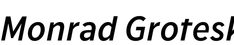 Monrad Grotesk Semibold Italic Font Download Free