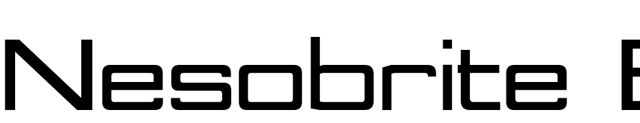 Nesobrite Ex Bl Regular Font Download Free