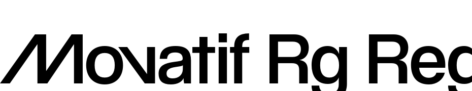 Movatif Rg Regular Font Download Free