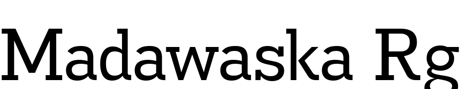 Madawaska Rg Regular Yazı tipi ücretsiz indir