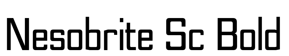 Nesobrite Sc Bold Font Download Free