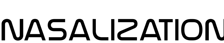 Nasalization Light Font Download Free
