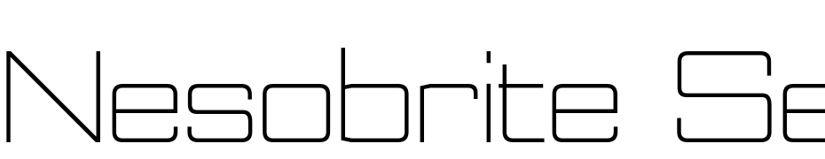 Nesobrite Se Lt Regular Font Download Free