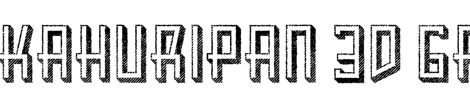 Kahuripan 3D Grunge Schrift Herunterladen Kostenlos
