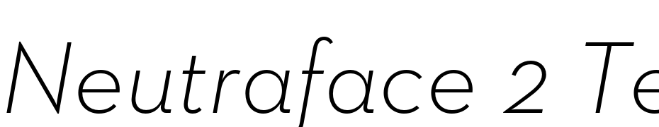 Neutraface 2 Text Light Italic cкачати шрифт безкоштовно