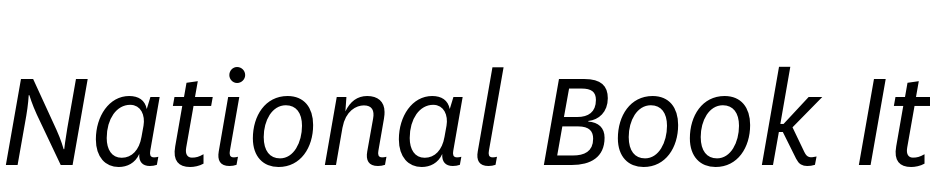 National Book Italic Font Download Free