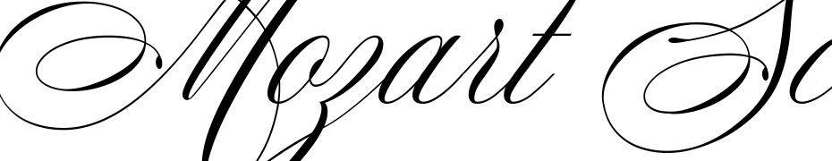 Mozart Script EXT Font Download Free