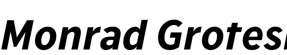 Monrad Grotesk Bold Italic Font Download Free