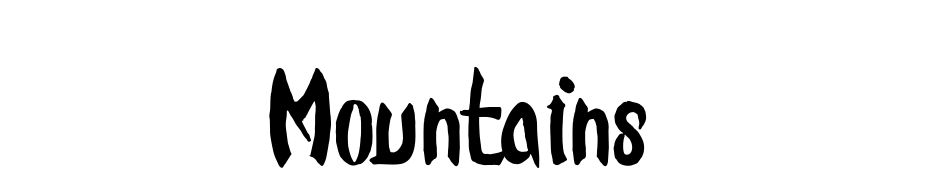 Mountains Font Download Free