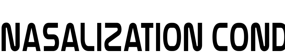 Nasalization Condensed Font Download Free