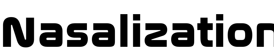 Nasalization Hv Regular Yazı tipi ücretsiz indir