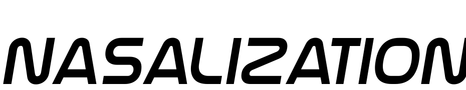 Nasalization Italic Font Download Free