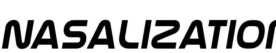 Nasalization Bold Italic Font Download Free