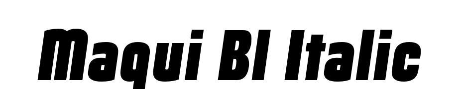 Maqui Bl Italic Font Download Free