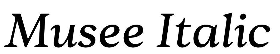 Musee Italic cкачати шрифт безкоштовно