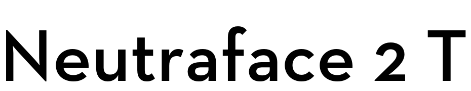 Neutraface 2 Text Demi Font Download Free