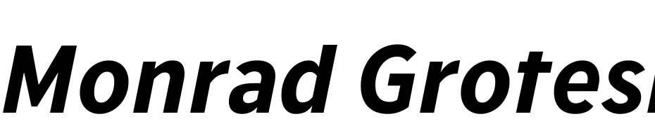Monrad Grotesk Bold Italic Fuente Descargar Gratis