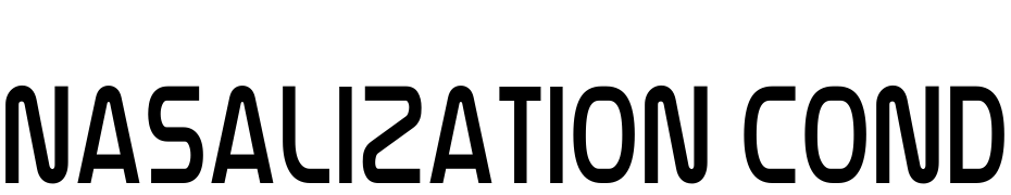 Nasalization Condensed Light Font Download Free