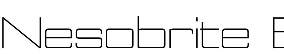 Nesobrite Ex Lt Regular Font Download Free