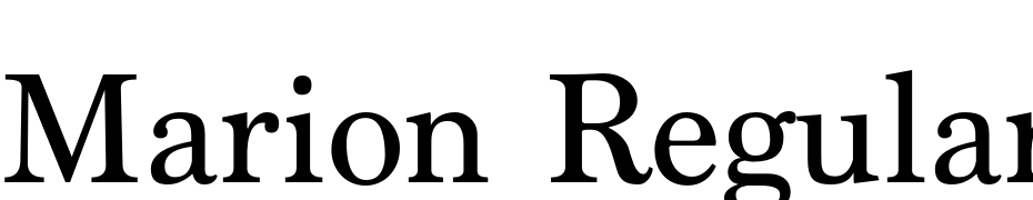 Marion Regular Font Download Free