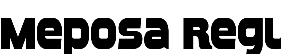 Meposa Regular Font Download Free