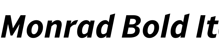 Monrad Bold Italic Font Download Free
