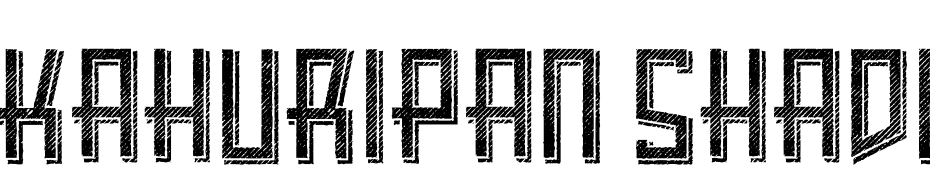 Kahuripan Shadow Grunge Font Download Free