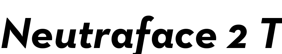 Neutraface 2 Text Bold Italic Yazı tipi ücretsiz indir