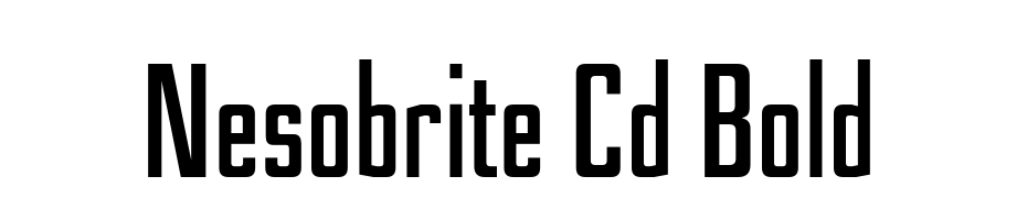 Nesobrite Cd Bold Font Download Free