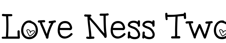 Love Ness Two cкачати шрифт безкоштовно
