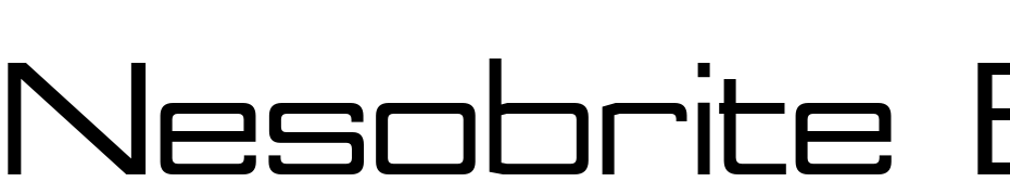 Nesobrite Ex Bold Font Download Free