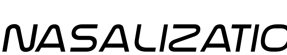Nasalization Extended Light Italic Font Download Free