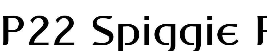 P22 Spiggie Pro Bold cкачати шрифт безкоштовно